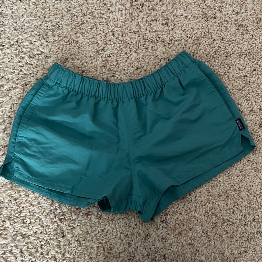 Patagonia Teal Athletic Shorts